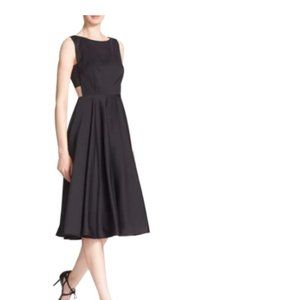 Ted Baker Black Lyxa Cutout Full Skirt Midi Dress